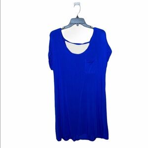 American Eagle Outfitters Blue T-shirt Dress Sz L